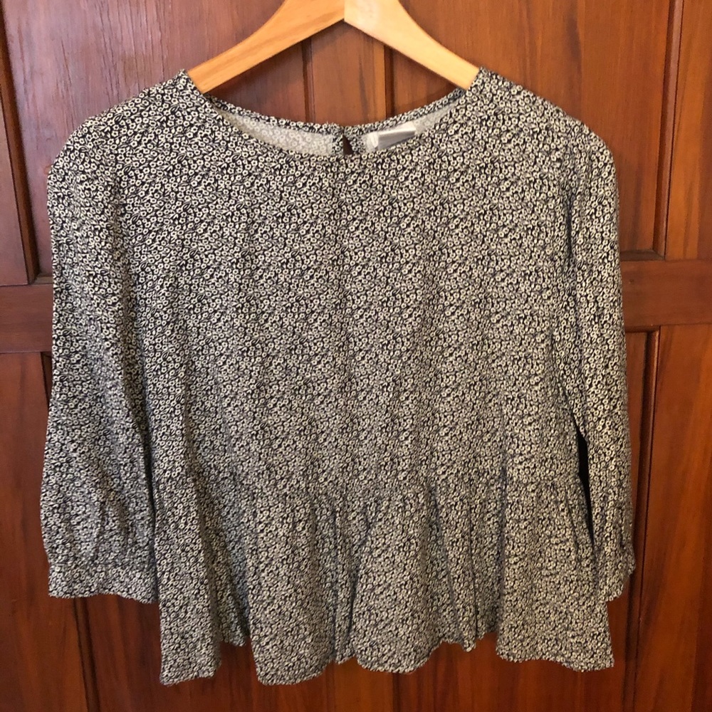 Urban Outfitters 3/4 sleeve cropped blouse